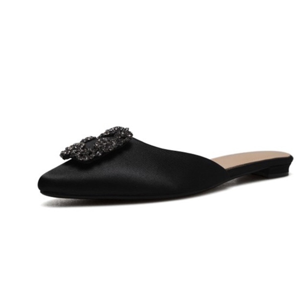 Designer Style Satin Mules - Picture 4 of 4